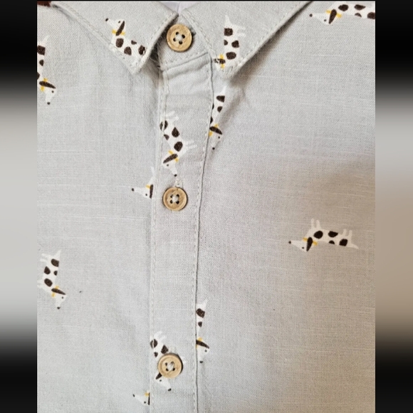 🆕Tommy Bahama 3 pc Baby Boy Romper Set w/ Hat & Shoes Dog Print Size 3-6 Mos. - Picture 4 of 6